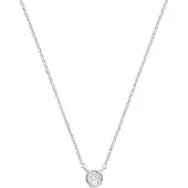 Luxenter Rhodiumpläterat halsband med briljanta zirkoner - Akele