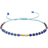 Luxenter Luxenterarmband med blå kristall 18k guldfinish - Anlako