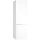 Bosch Serie | 4 KGN392WDF - Kylskåp/frys - bottenfrysskåp - bredd: 60 cm - djup: 66.5 cm - höjd: 203 cm - 363 liter - Klass D - vit