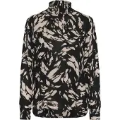 Kaffe Blus 'Amber' beige / svart
