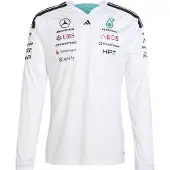 Adidas Mercedes-amg Petronas F1 Team Driver T-shirt Med Lång ärm