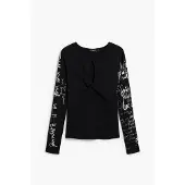 Desigual T-shirt svart / vit