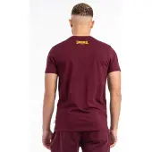 Lonsdale T-shirt 'Gruting' curry / vinröd