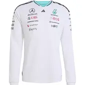 Adidas Mercedes-amg Petronas F1 Team Driver Authentic T-shirt Med Lång ärm