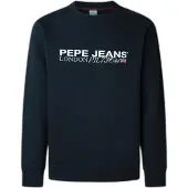 Pepe Jeans för män. PM5800029 Sweatshirt Matthew marinblå (M), Casual, Bomull, Marino