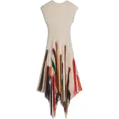 Desigual Klänning blandade färger / vit