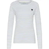Kaffe T-shirt 'Liddy' ljusblå / vit