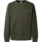 Pepe Jeans för män. PM5800139 Sweatshirt Soren olivgrön (L), Casual, Bomull
