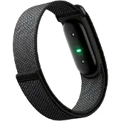Google Air - Aktivitetspårare med band - textil - obsidian - handledsstorlek: 130-210 mm - Bluetooth - 5.2 g - matte black buckle