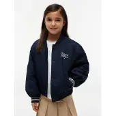Tommy Hilfiger Övergångsjacka - Bomber - Dark Natt Marinblå - - 12 år (152) - Övergångsjacka
