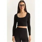 Bianco Grundläggande Crop Top