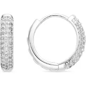 Luxenter Örhängen med Glänsande Zirkonia silver finish - Thian