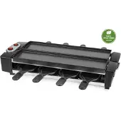 Emerio RG-132098.2 raclettegrill 1100 W, 8 pannor, svart