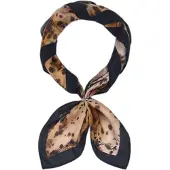 Desigual Halsduk 'Honey' mörkbeige / mörkbrun / svart