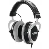 Omnitronic SHP-600 Over Ear hörlurar Sladd Stereo Svart HiFi