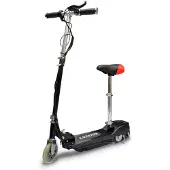 vidaXL Elektrisk sparkcykel med sadel 120 W svart