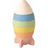 Kinder and Kids Stapeltorn - Raket - - One Size - Stapelleksaker