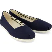 Toms Alpargata Ballet Canvas Damer Navy Espadriller