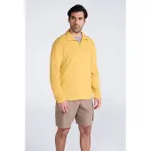 Mountain Warehouse Mens Camber II Camo Fleecetröja med halv dragkedja (Ljusgult)