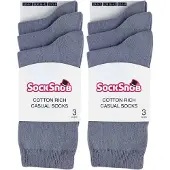 Sock Snob - 6 par enfärgade bomullsstrumpor för damer