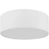 TK Lighting Taklampa Rondo , dimbar, Vitt / opal, Sovrum, Textil / tyger / siden, Modern, Taklampa