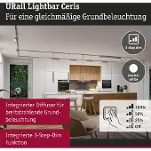 Paulmann LED-strålkastare URail 9.5 W LED Krom (matt)