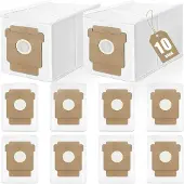 INF 10-pack Ersättningsdammsugarpåsar kompatibla med iRobot Roomba Essential, Plus och Max-serien