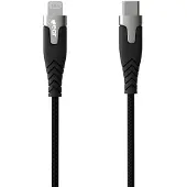 Gear by Carl Douglas GEAR Laddkabel PRO USB-C till Lightning C94 1.5m Svart Kevlarkabel med Metallkopplingar