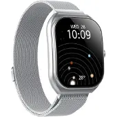Celly Celly: Trainerwide Smartwatch Milanese mesh Silver