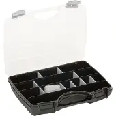 Toymax Förvaringsbox med skiljeväggar 51x31,2x23,8 cm svart