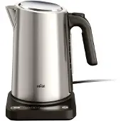 Braun WK 5205 BK, 1,7 l, 2200 W, Svart, Rostfritt stål, Rostfritt stål, Justerbar termostat, Vattennivå indikator