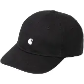 Carhartt WIP - Kepsar - Madison Logo Cap Black White för Unisex - Svart