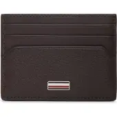 Tommy Hilfiger Leather Signature Plaque Card Holder