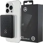 Mercedes Powerbank Stjärnmönster MagSafe 5W 3000mAh - svart