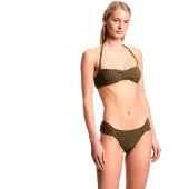 Emporio Armani för kvinnor. EW003294_AF20247 Bikini seersucker med stoppning grön (M), Strandkläder, Polyester