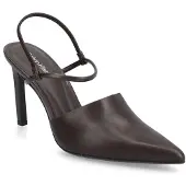 Calvin Klein Leather Slingback Stiletto Pumps
