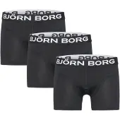 Björn Borg Boxershorts - 3-pack - Svart - - 9-10 år (134-140) - Boxershorts