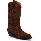 Tommy Hilfiger Tommy Jeans Archive Suede Contrast Topstitch Cowboy Boots