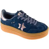 SKECHERS Låg sneaker 'ACADEMY' marinblå / rosa