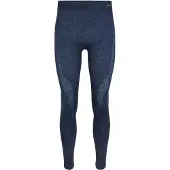 Falke Men's Long Tights Wool-Tech Space Blue
