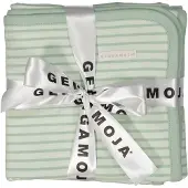 Geggamoja Babyfilt Bambu Classic Ljusgrön/Grön