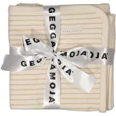 Geggamoja Babyfilt Bambu Classic Vit/Beige