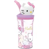 Licens Hello Kitty drickflaska - Tumbler med sugrör