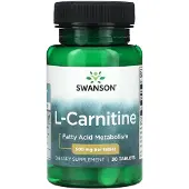 Swanson Health , L-Karnitin, 500 mg, 30 Tabletter