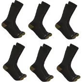 Carhartt Midweight Crew Strumpor - 6-pack