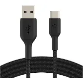 Belkin Boost Charge Flätad Usb-a Till Usb-c-kabel 1 M