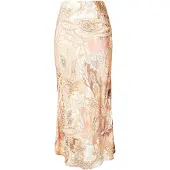 Monari Kjol camel / brun / korall / vit