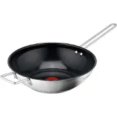 Tefal Nordica H8711955, Rund, Wokpanna, Svart, Rostfritt stål, Keramiska, Rostfritt stål, 1 styck