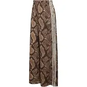 Adidas Originals Satin Snake Print Firebird Track Pants, beige