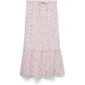 Vero Moda Kjol 'VMTRINE' oliv / rosa / pastellrosa
